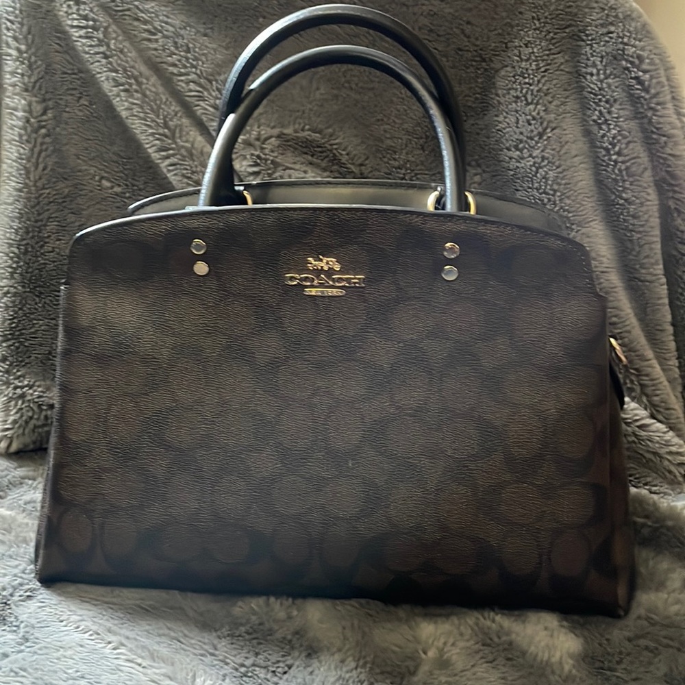 Coach coated canvas medium satchel